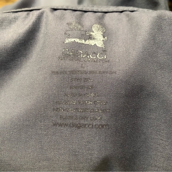 Dagacci Gray Scrub Top L Short Sleeve V Neck Medical Tech Uniform Pockets - Picture 7 of 7